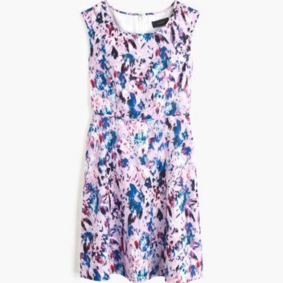 J. Crew Dresses Jcrew Flare Dress In Watercolor Floral Nwt Poshmark